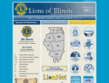 Tablet Screenshot of illinoislionsmd1.org